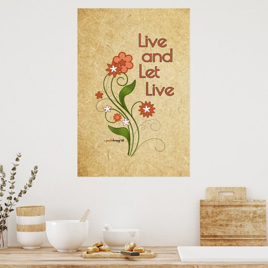 Live en laat live (12-stapprogramma's) poster (Keuken)