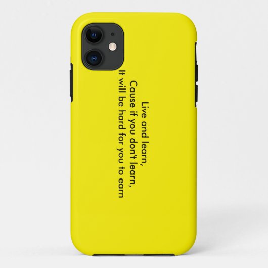 Live en leer Case-Mate iPhone case (Achterkant)