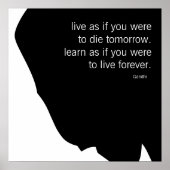 Live en leer poster (Voorkant)