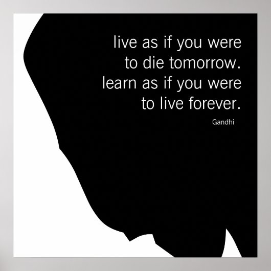 Live en leer poster (Voorkant)