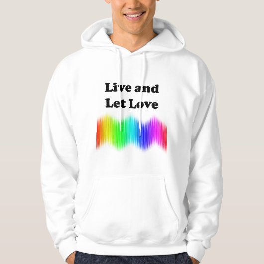 Live en Let Love Hoodie (Voorkant)