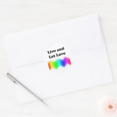 Live en Let Love Ronde Sticker (Envelop)