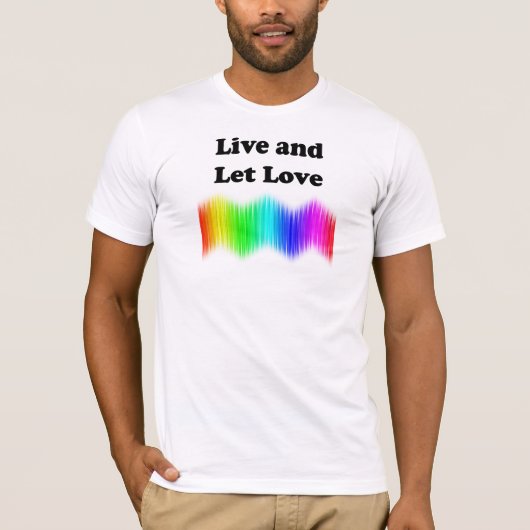 Live en Let Love T-shirt (Voorkant)