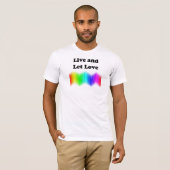 Live en Let Love T-shirt (Voorkant volledig)