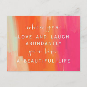 Live en Love Life Briefkaart