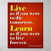 Live en meer weten poster (Voorkant)