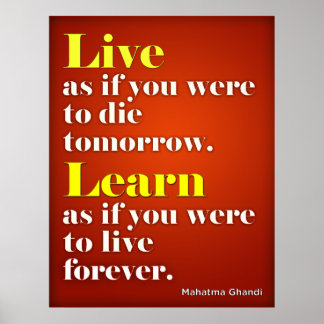 Live en meer weten poster