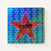 Live Epic Blijf sterke drijfveer Happy Star Notitieboek (Achterkant)