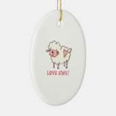 LIVE EWE KERAMISCH ORNAMENT (Rechts)