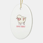 LIVE EWE KERAMISCH ORNAMENT (Links)