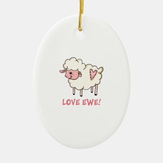 LIVE EWE KERAMISCH ORNAMENT (Voorkant)