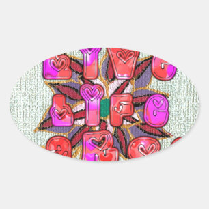 Live Experience Life Large Gifts.jpg Ovale Sticker