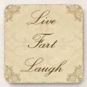 Live Fart Laugh Onderzetter (Voorkant)