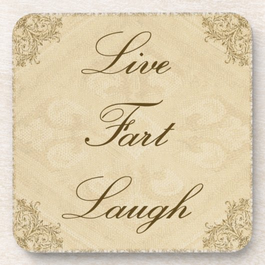 Live Fart Laugh Onderzetter (Voorkant)