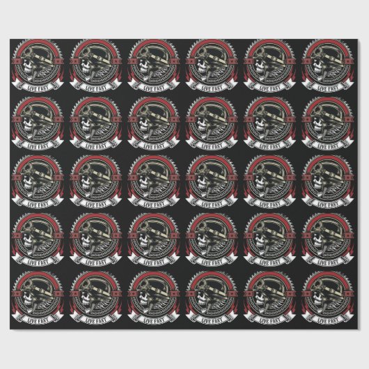 Live Fast Cadeaupapier (Vlak)