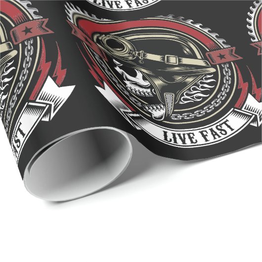 Live Fast Cadeaupapier (Rol Hoek)