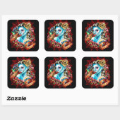 Live Fast, Die  door Carissa Roos Vierkante Sticker (Vel)