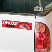 Live Fast Die Young Bumpersticker (Op Truck)