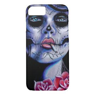 Live Fast Die Young Dag van de Doden Portret Case-Mate iPhone Case