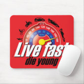 Live Fast Die Young Muismat (Met muis)