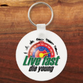 Live Fast Die Young Sleutelhanger (Voorkant)