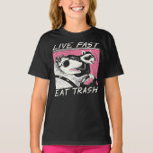 Live Fast! Eat Trash! Essential T-Shirt (Voorkant)