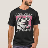 Live Fast! Eat Trash! Essential T-Shirt (Voorkant)