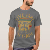 Live Fast Eatrash vintage T-shirt (Voorkant)