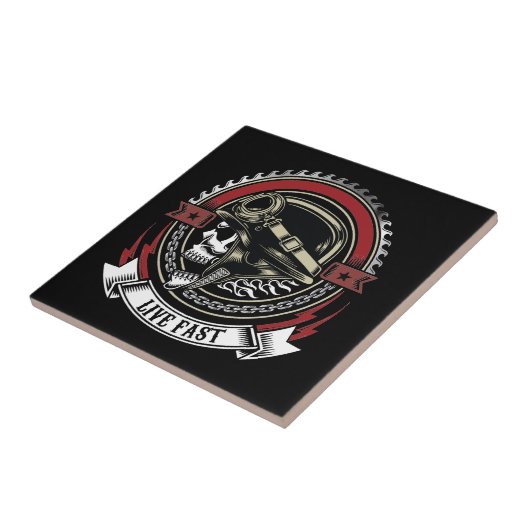 Live Fast Tegeltje (Zijkant)