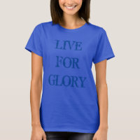 Live for glory blauw logo ontwerp