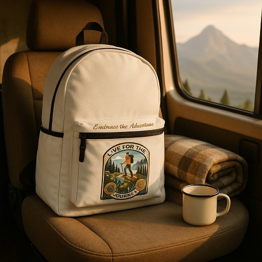 "Live for the Journey" Avontuurlijke rugzak