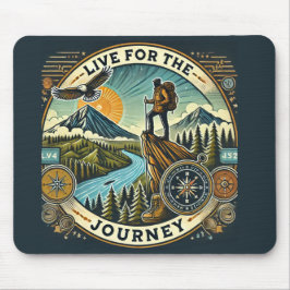 Live For The Journey beroemd gemaakt door Mousepad Muismat