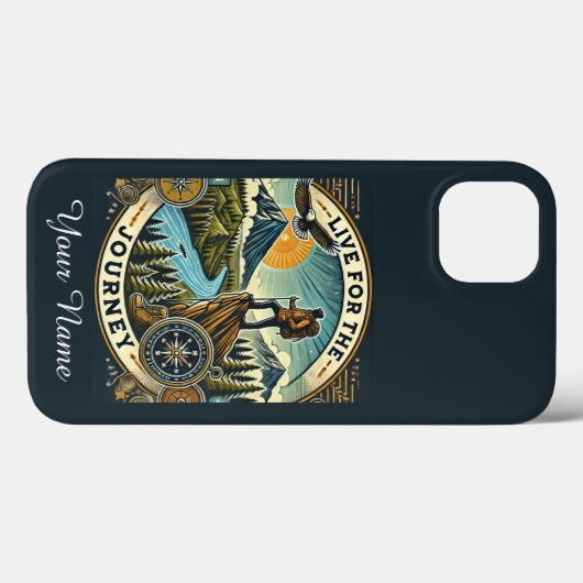 "Live for the Journey" Gepersonaliseerde iPhone-ho Case-Mate iPhone Case (Achterkant (horizontaal))