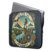"Live for the Journey"-laptophoes Laptop Sleeve (Voorkant Links)
