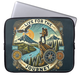 "Live for the Journey"-laptophoes Laptop Sleeve