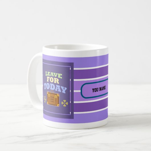 Live for Today – Dynamic Lines Mug Koffiemok (Voorkant links)