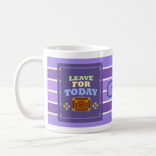 Live for Today – Dynamische Lijnen Mok (Links)