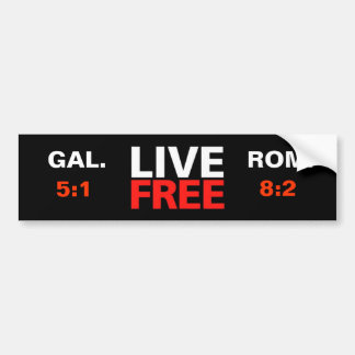 Live Free Christelijk Bumpersticker