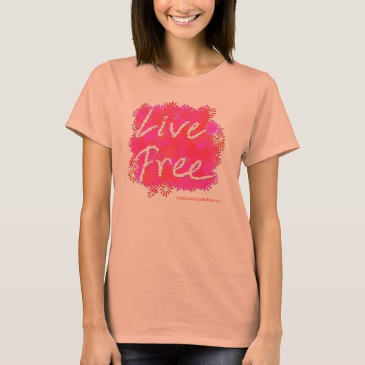 Live Free Daisies v2.0 T-shirt (Voorkant)