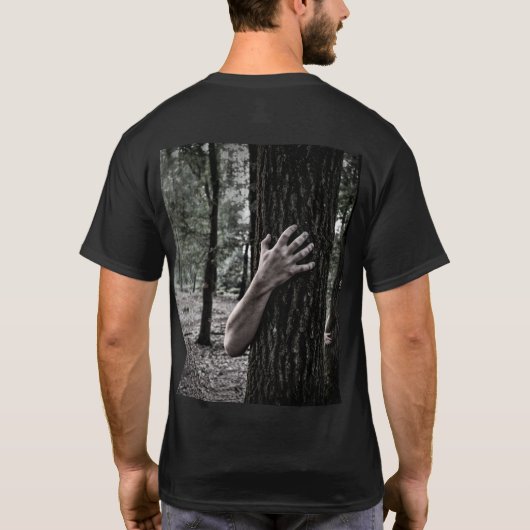Live Free Hug a Tree Zombie Gothic T-shirt (Achterkant)