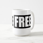 LIVE FREE KOFFIEMOK (Voorkant rechts)
