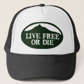 Live Free Monadnock Trucker Pet (Voorkant)