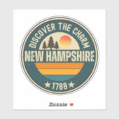 Live Free NH - Granite State Geschenk Sticker (Vel)