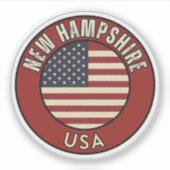 Live Free NH - Granite State Gift  Sticker (Voorkant)