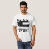 Live Free of Die American  T-shirt (Voorkant volledig)
