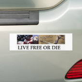 Live Free of Die Bumpersticker (Op auto)