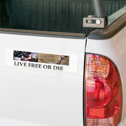 Live Free of Die Bumpersticker (Op Truck)