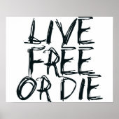 Live free of Die Poster (Voorkant)