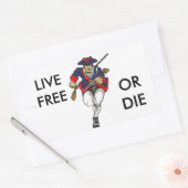 LIVE FREE OF DIE Rechthoekige Stickers (4) (Envelop)