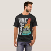Live Free of Die Retro New Hampshire Natuur T-shirt (Voorkant volledig)
